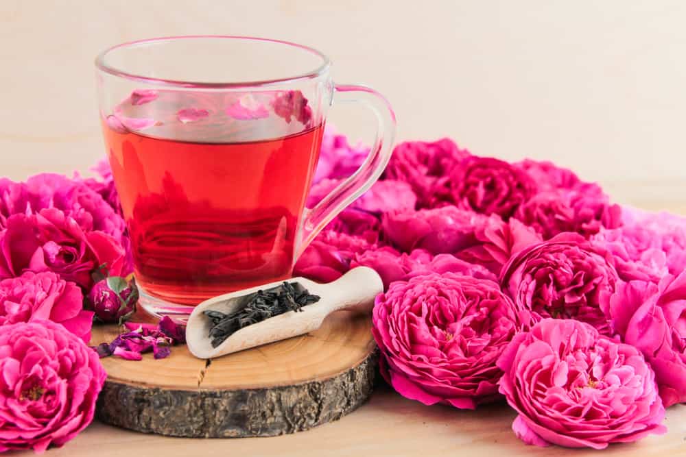 best teas for stress relief | rose tea