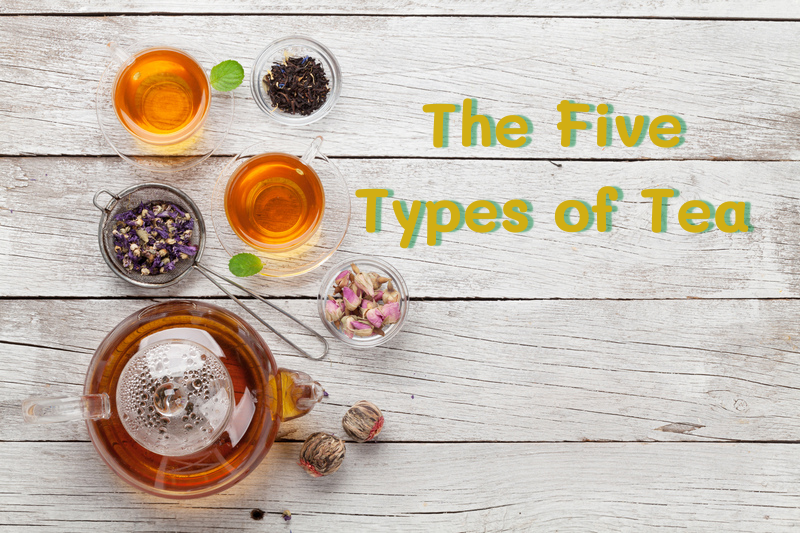 The Five Types of Tea. 5 cool drinks to try out