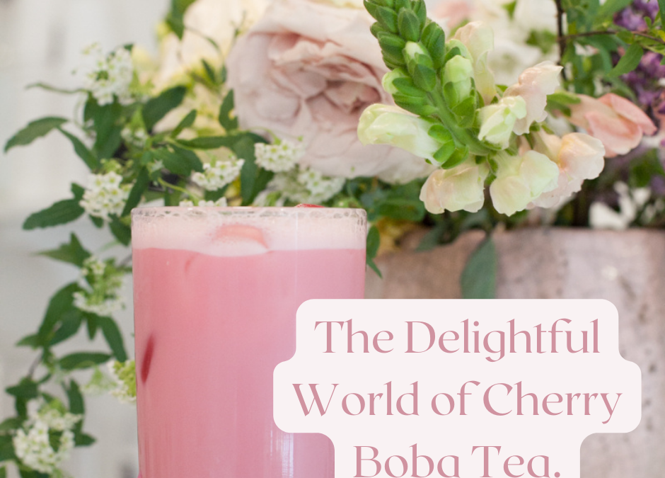 The Delightful World of Cherry Boba Tea.