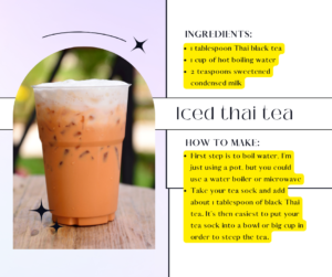 Thai Milk Tea Boba in Eggnog Milk Tea‍