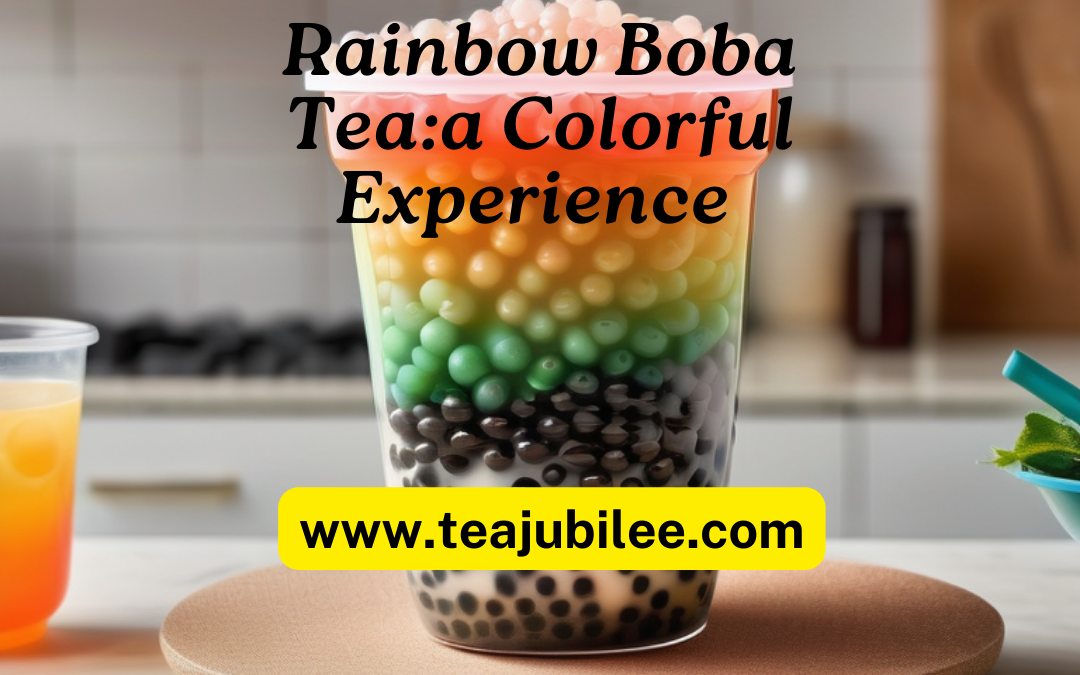 Rainbow Boba Tea