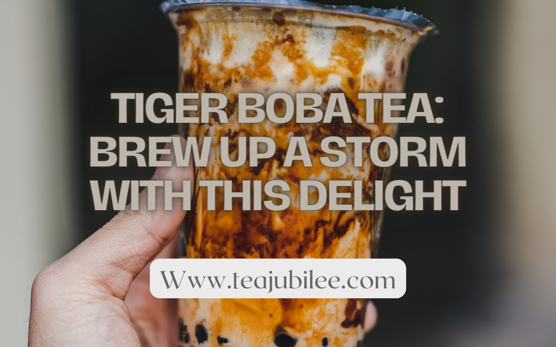 Tiger Boba Tea delight:1 Delicious drink for summer