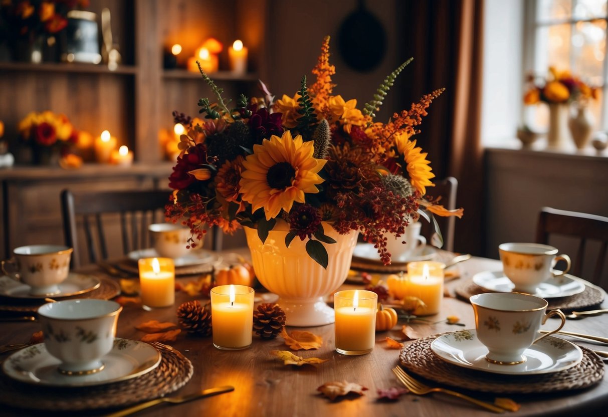 Tea Party Decor Ideas For Fall and Winter